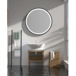 Round Led Mirrors With Black Framed 600*600